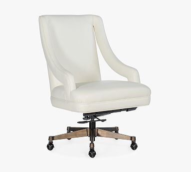 Nash Leather Swivel Desk Chair