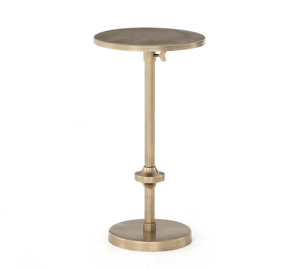Hale Round Adjustable Accent Table Pottery Barn