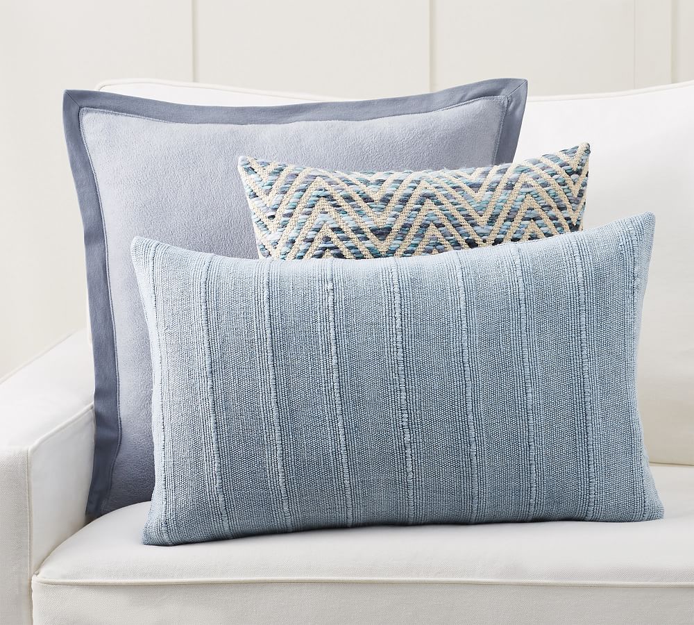 Serene Blue Throw Pillow Cover Set Pottery Barn