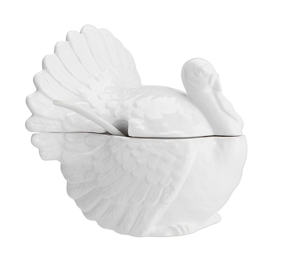 Turkey Soup Tureen with Ladle Pottery Barn