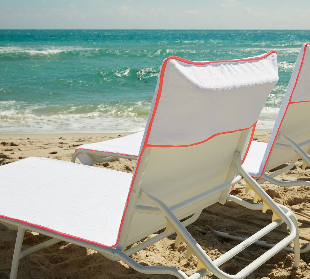 Hadden Cotton Lounge Chair Cover Pottery Barn