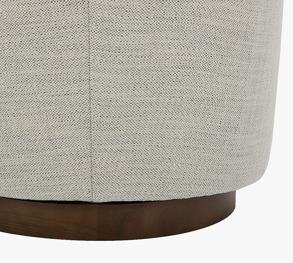 Niko Upholstered Swivel Armchair Pottery Barn