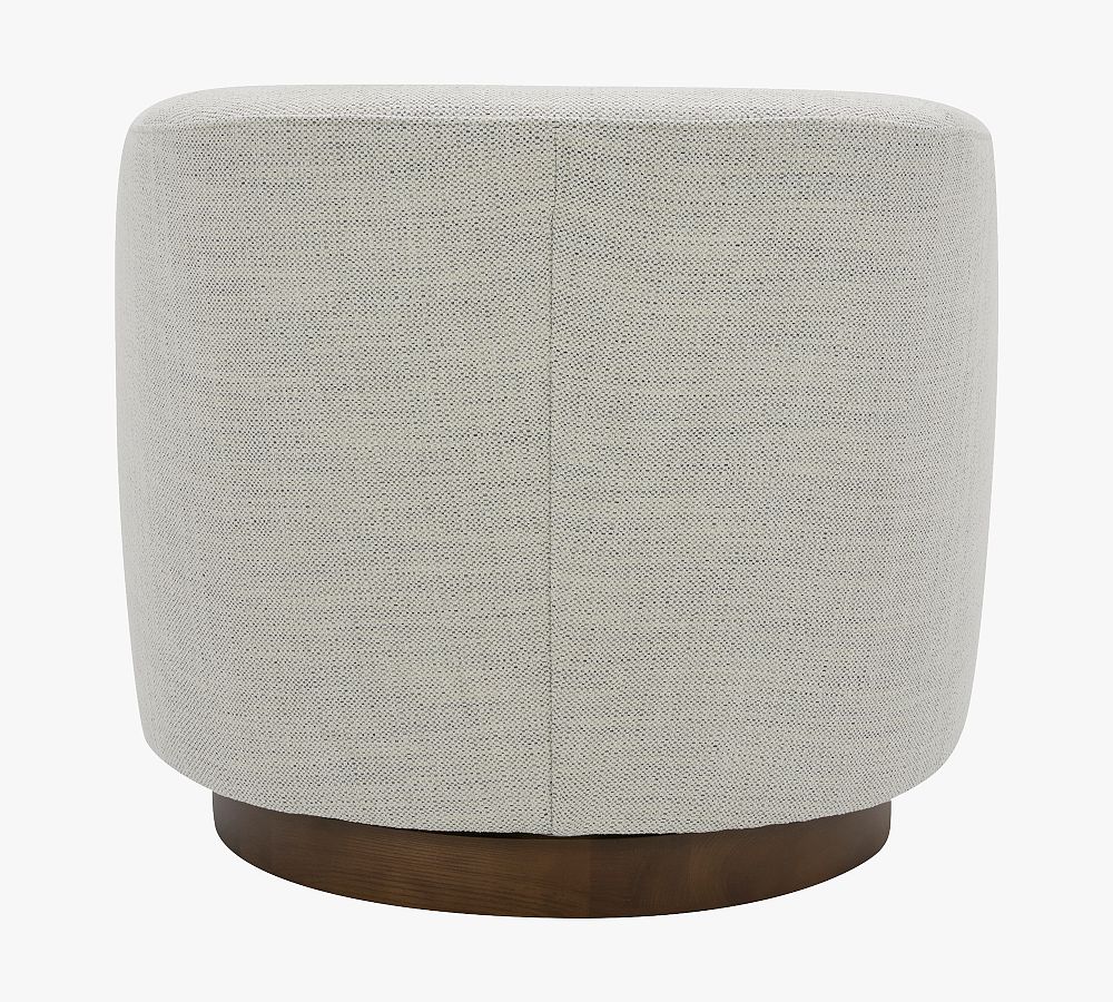 Niko Upholstered Swivel Armchair Pottery Barn