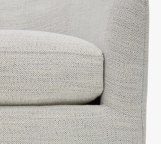 Niko Upholstered Swivel Armchair | Pottery Barn