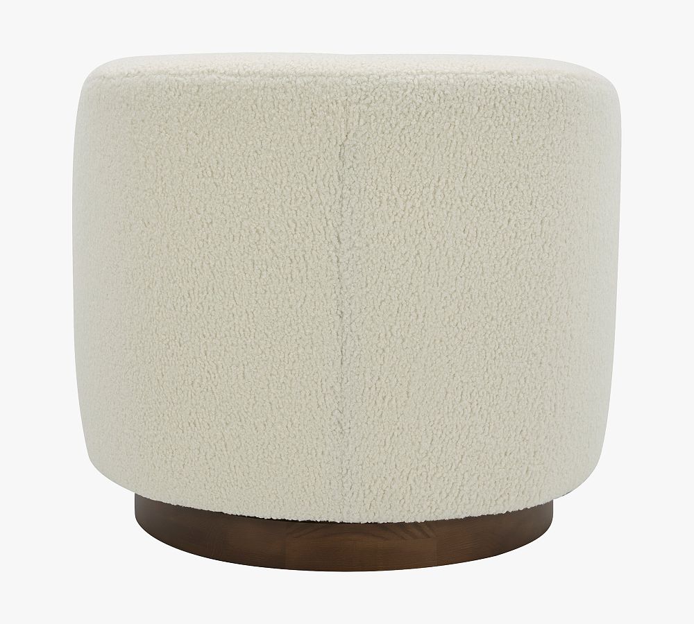 Niko Upholstered Swivel Armchair Pottery Barn