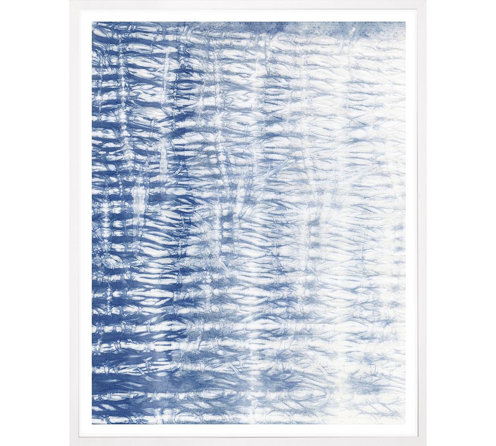 Shibori Blues Framed Print