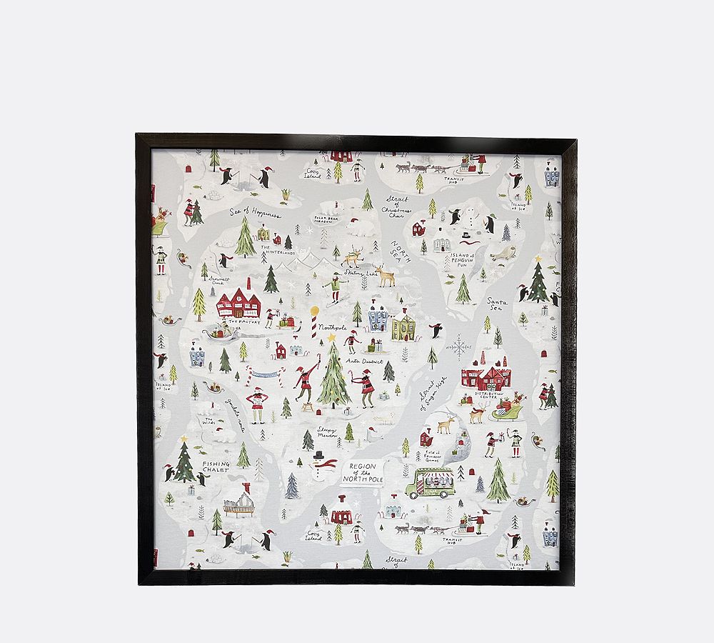 Region Of the North Pole Holiday Magnetic Board