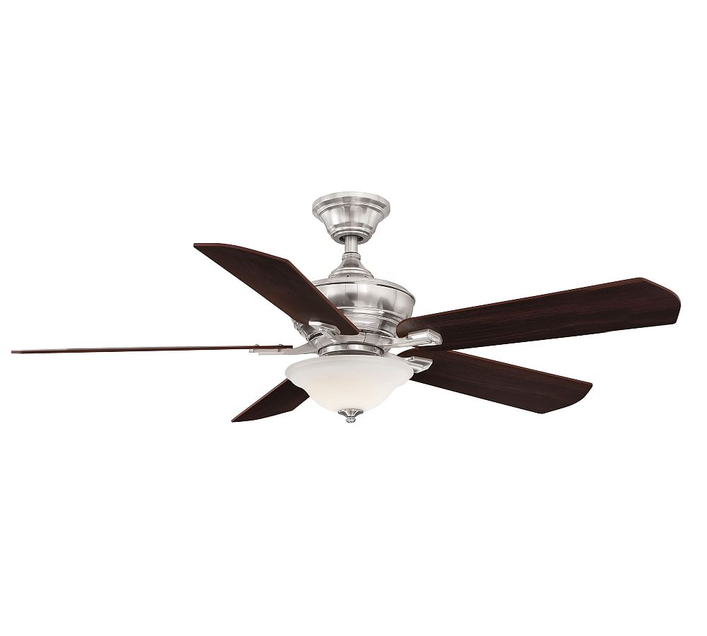 52" Camhaven Ceiling Fan With Glass Bowl Light Kit