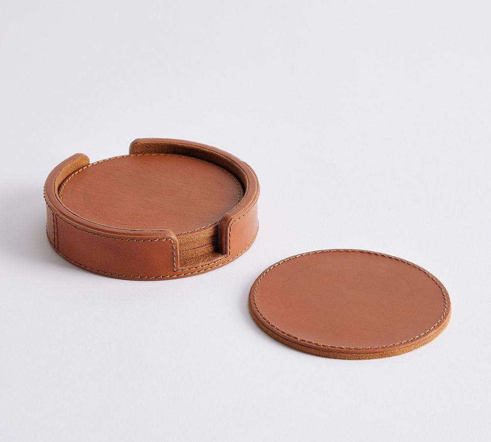 Leather Coasters - Set of 4