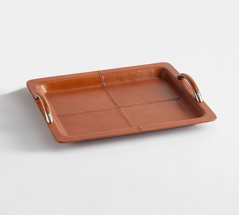 Handcrafted Leather Bar Trays