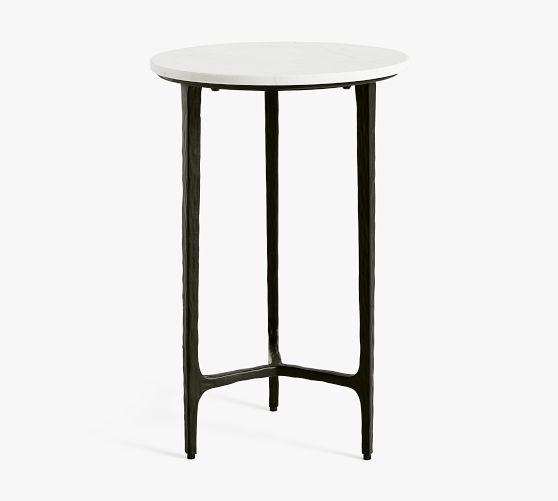 Larkspur Round Marble Side Table | Pottery Barn