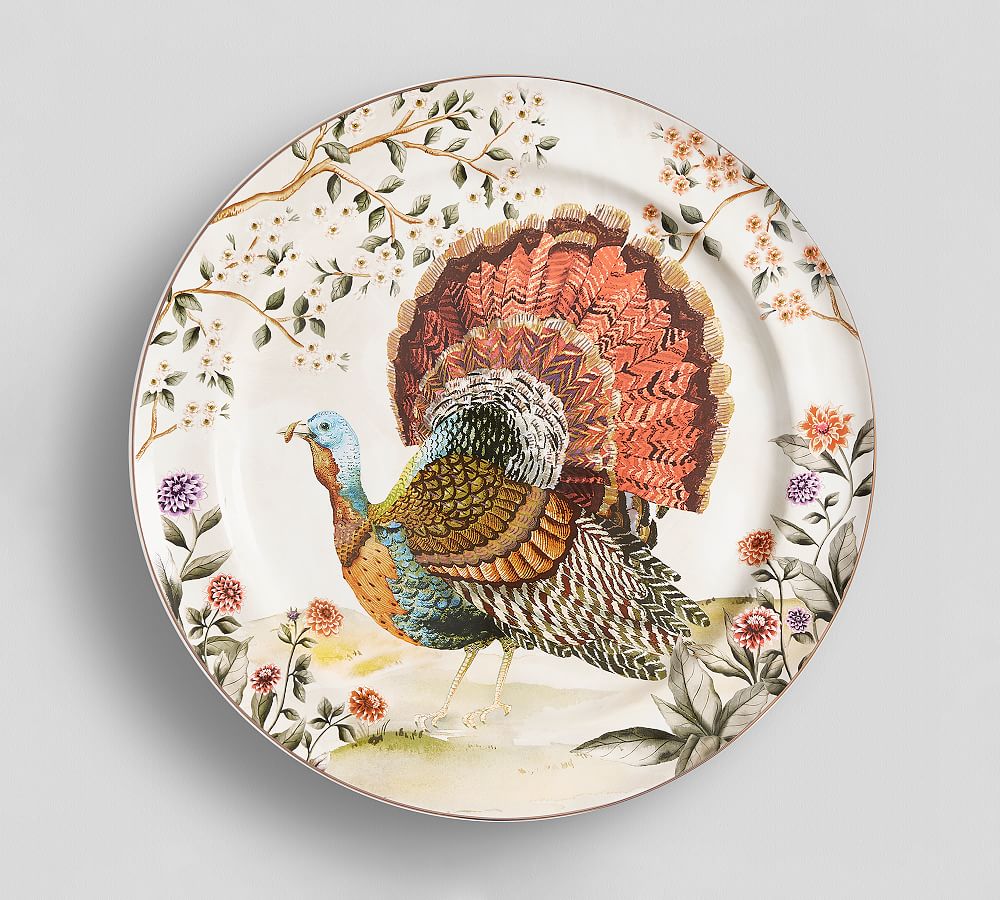 Botanical Harvest Turkey Serving Platter