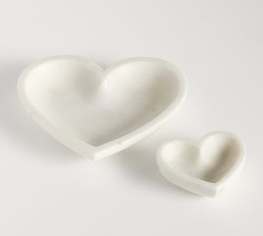 Handcrafted Marble Heart Trays | Pottery Barn