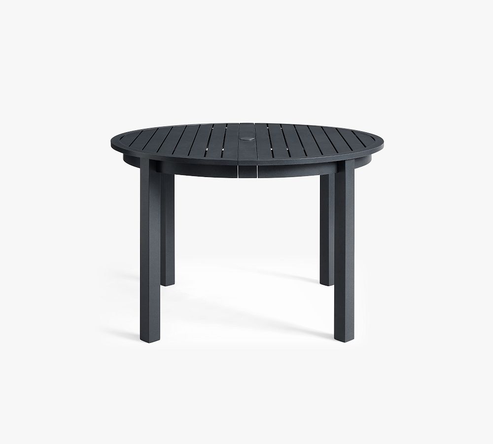 Pottery Barn Indio Metal Round Extending Outdoor Dining Table | The ...