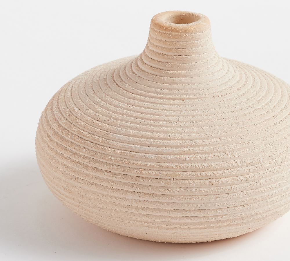 Bondi Handcrafted Terracotta Vase Collection Pink Pottery Barn