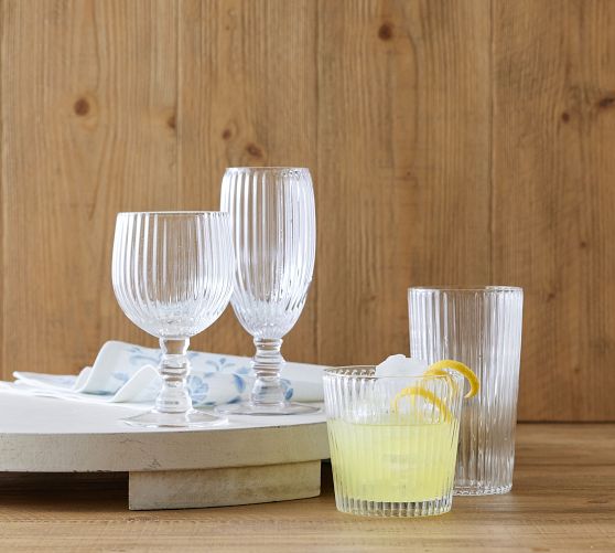 Rigato Champagne Flutes Pottery Barn