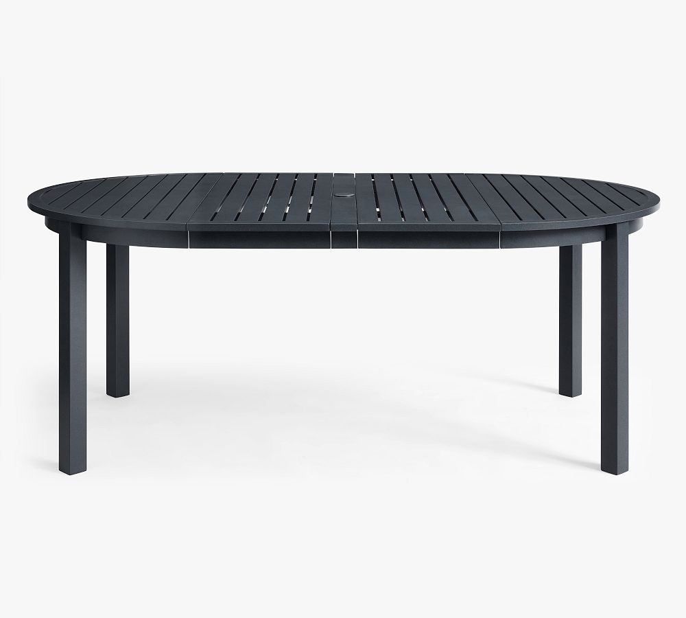 Pottery Barn Indio Metal Round Extending Outdoor Dining Table | The ...