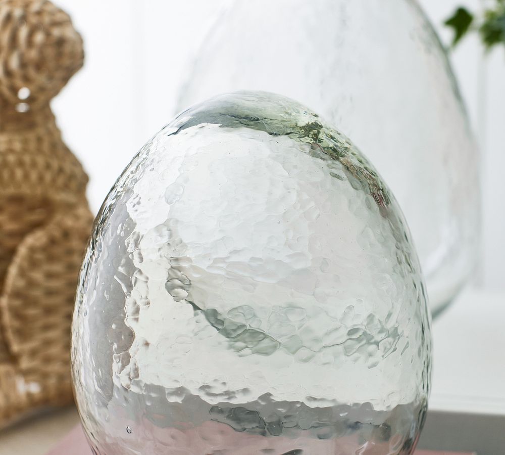 Recycled Hammered Glass Eggs Pottery Barn