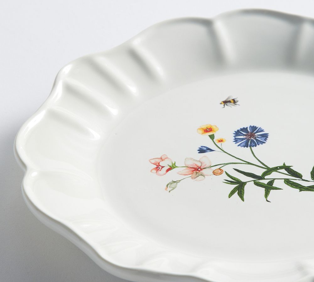 Monique Lhuillier Juliana Floral Stoneware Salad Plates Set of 4