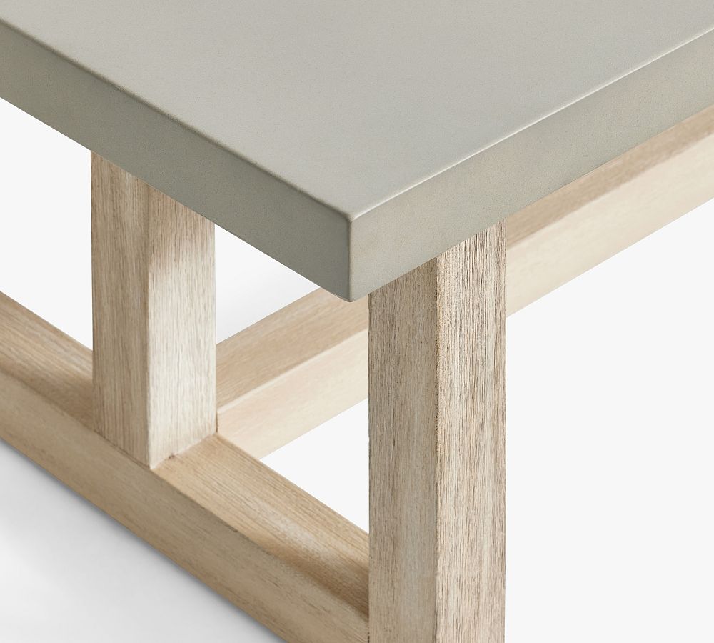 Portola Concrete Outdoor Coffee Table Pottery Barn