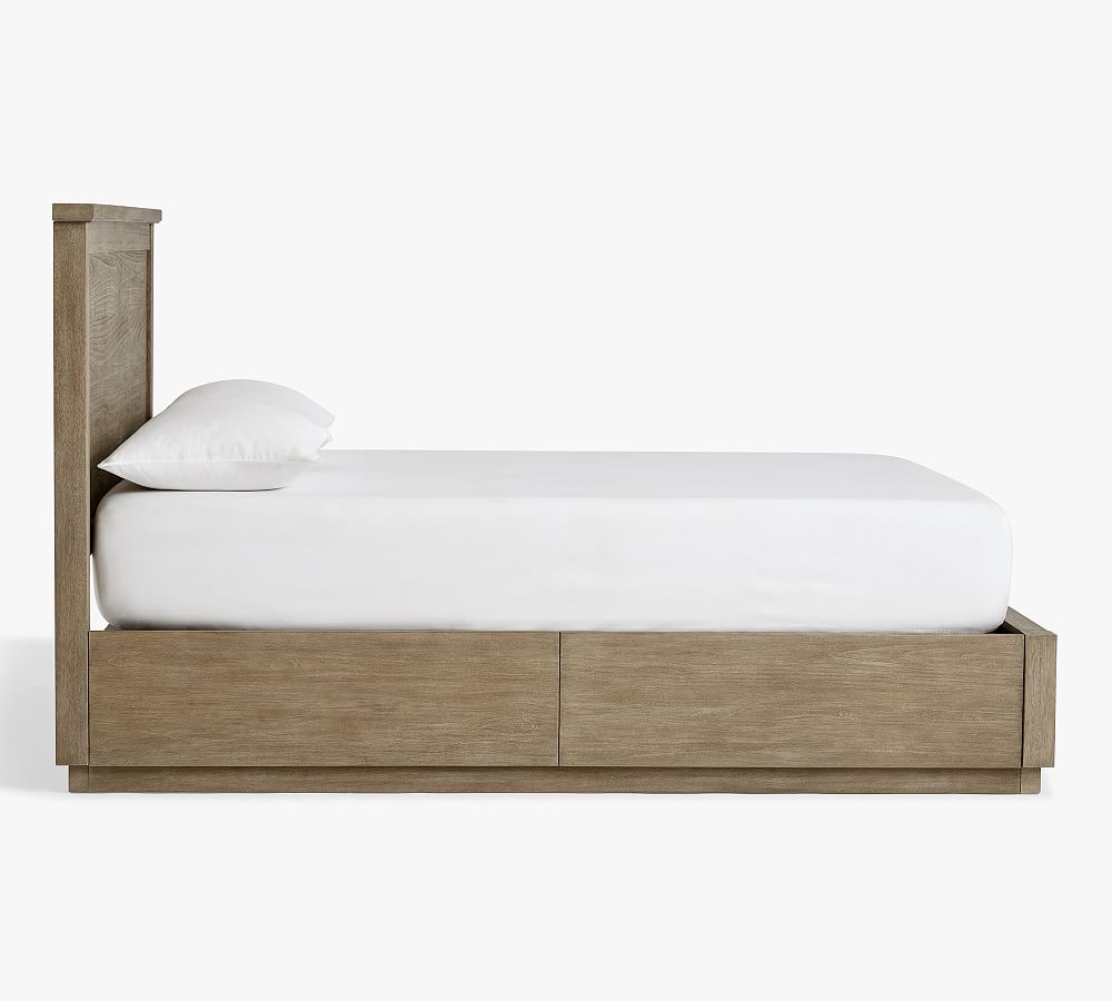 Farmhouse Storage Platform Bed Pottery Barn