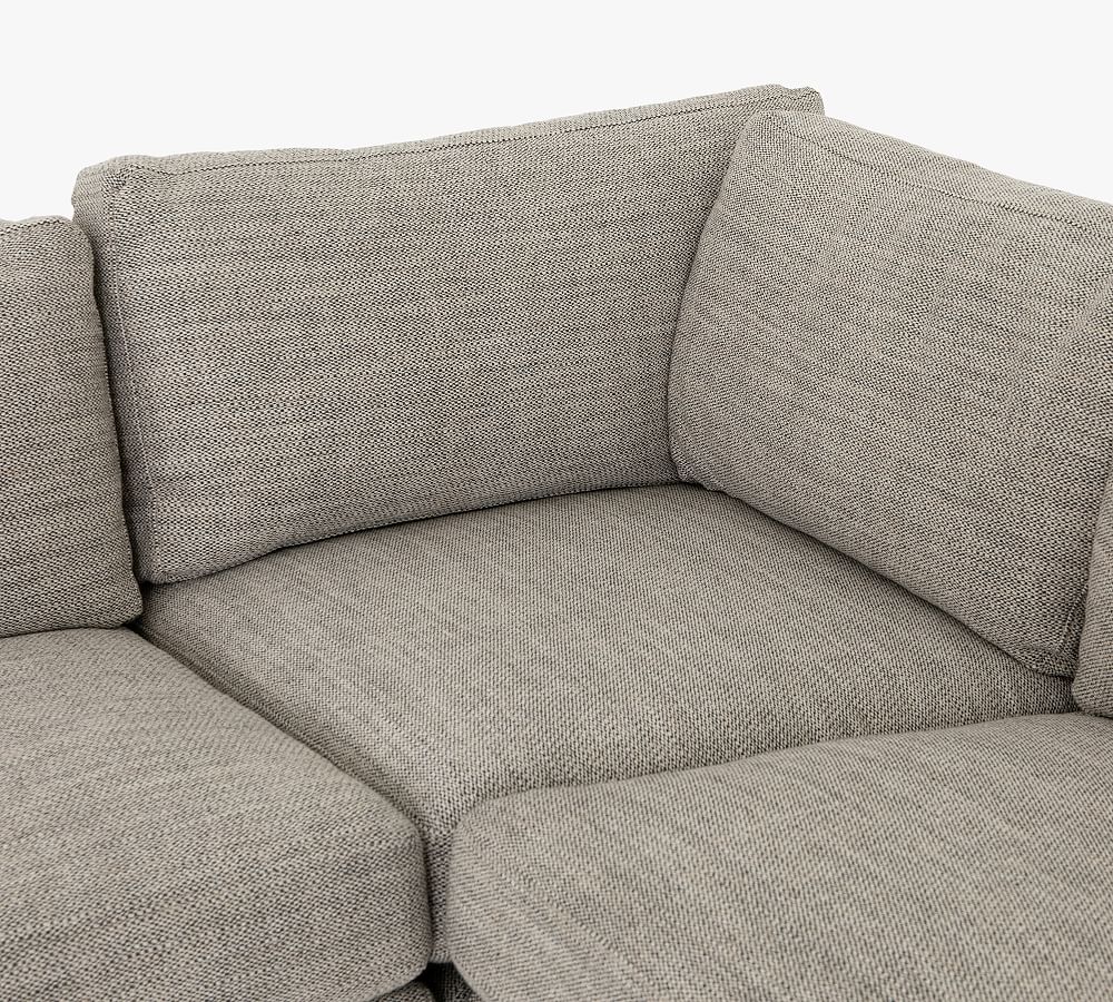 James Square Arm Upholstered 3-Piece Corner Sectional