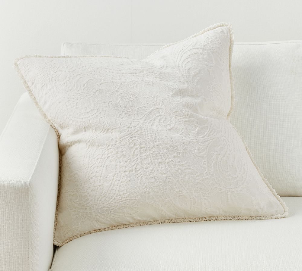 Pearce Chenille Jacquard Throw Pillow Pottery Barn
