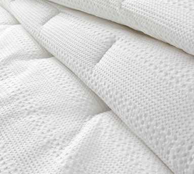 Waffle Weave Textured Comforter | Pottery Barn