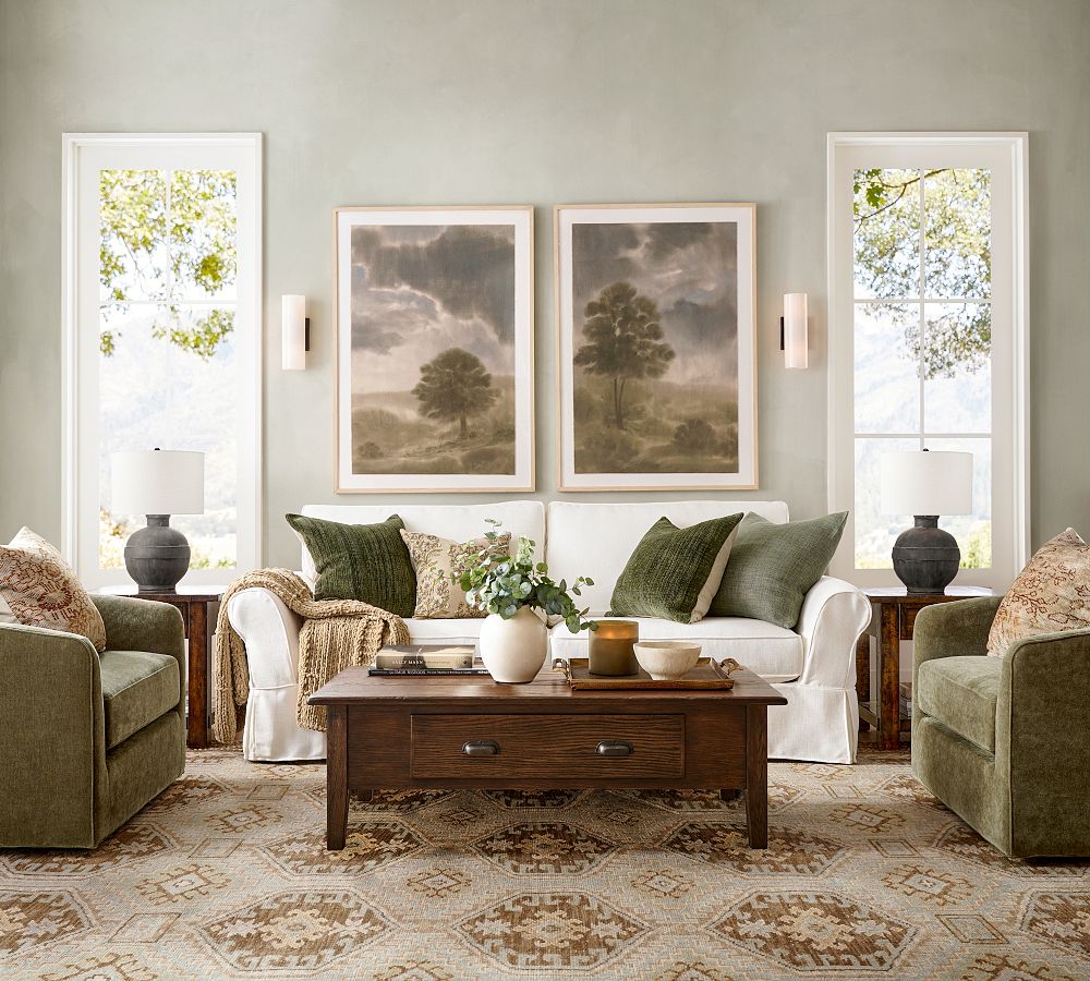 Chenille Windowpane Throw Pottery Barn