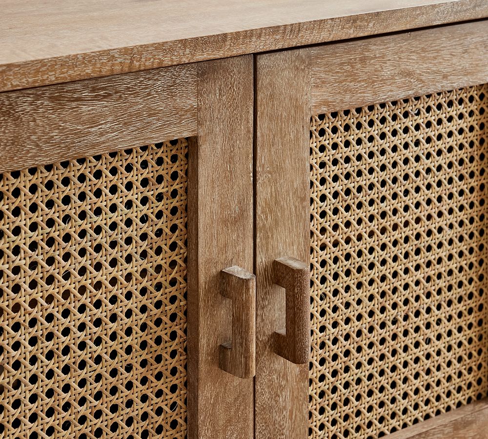 Pottery Barn Tiburon Cane Media Console CoolSprings Galleria