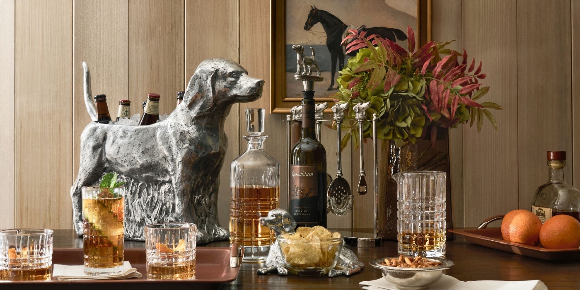 Figural Hound Party Bucket Pottery Barn