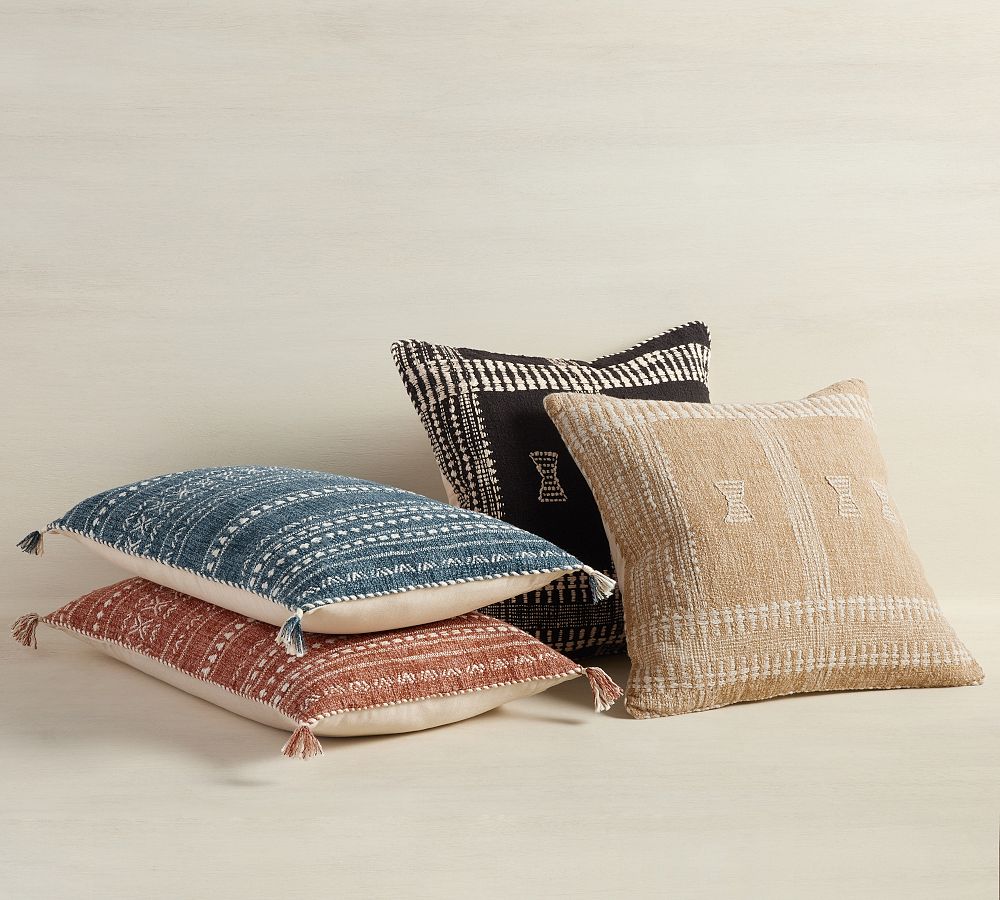 Mullen Woven Lumbar Throw Pillow Pottery Barn