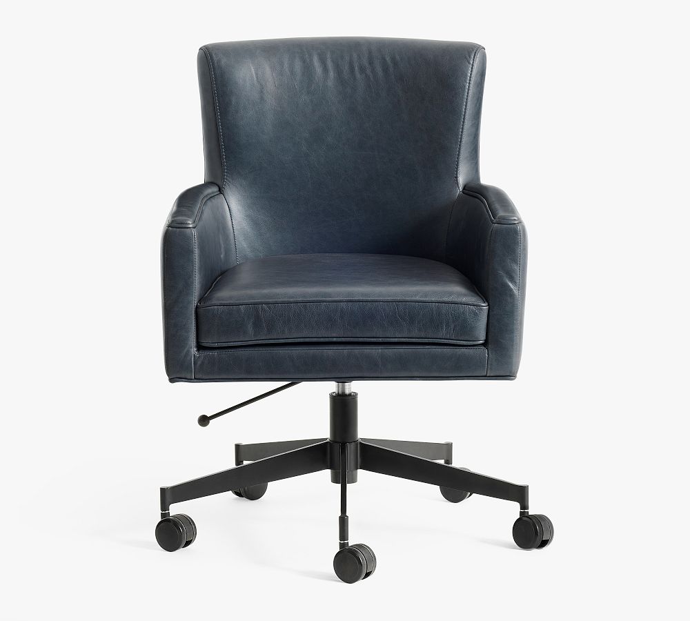 Irving Leather Swivel Desk Chair