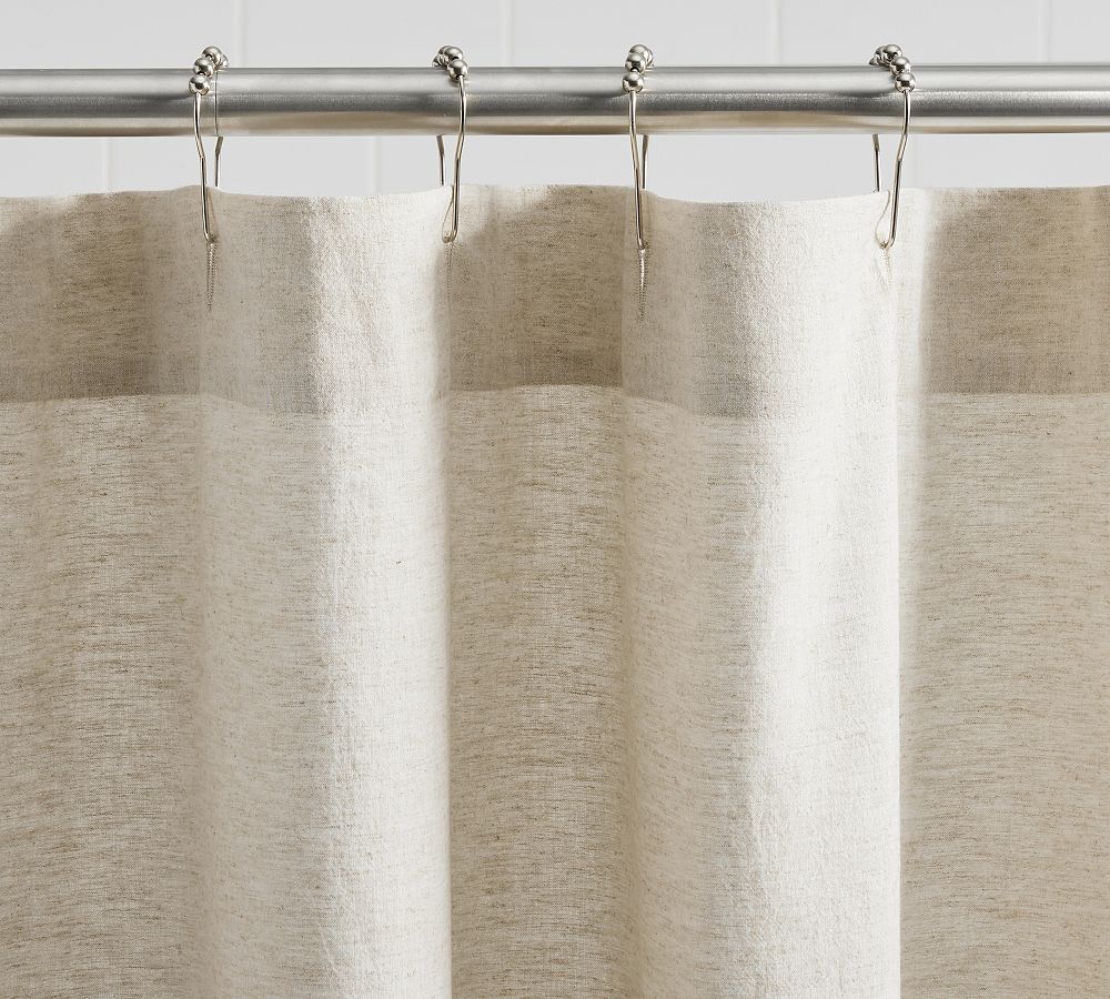 European Linen/Cotton Shower Curtain