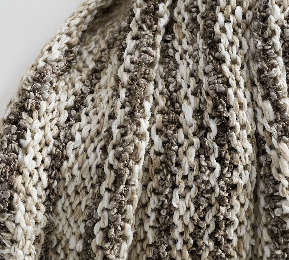 Kline Chunky Knit Throw Blanket Pottery Barn