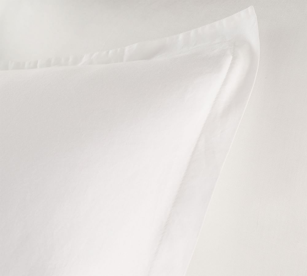 Washed Cotton Sateen Sham | Pottery Barn