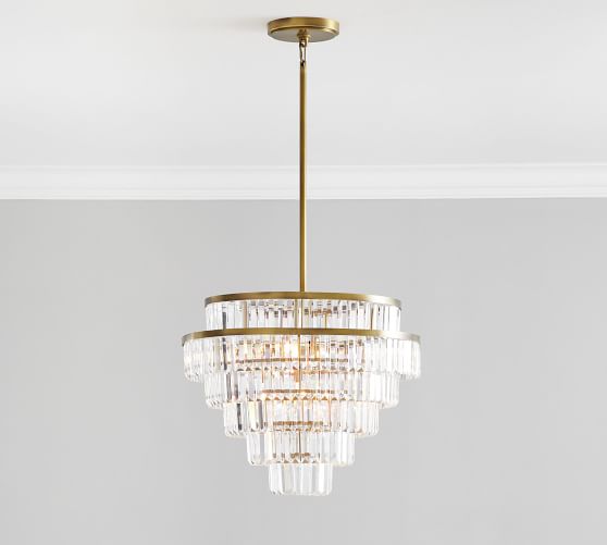 Gemma Crystal Round Chandelier | Pottery Barn