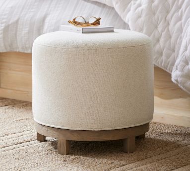 Jake Upholstered Swivel Stool | Pottery Barn