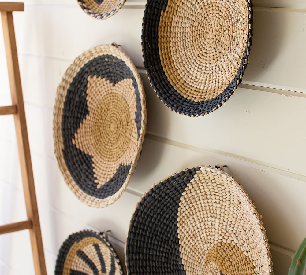 Meda Seagrass Wall Art Set of 5 Pottery Barn