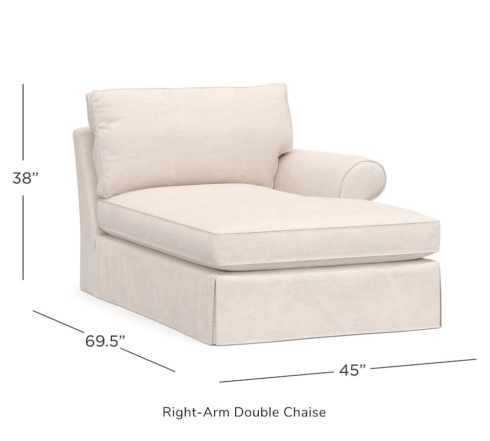 Build Your Own - Pearce Roll Arm Slipcovered Sectional Components ...