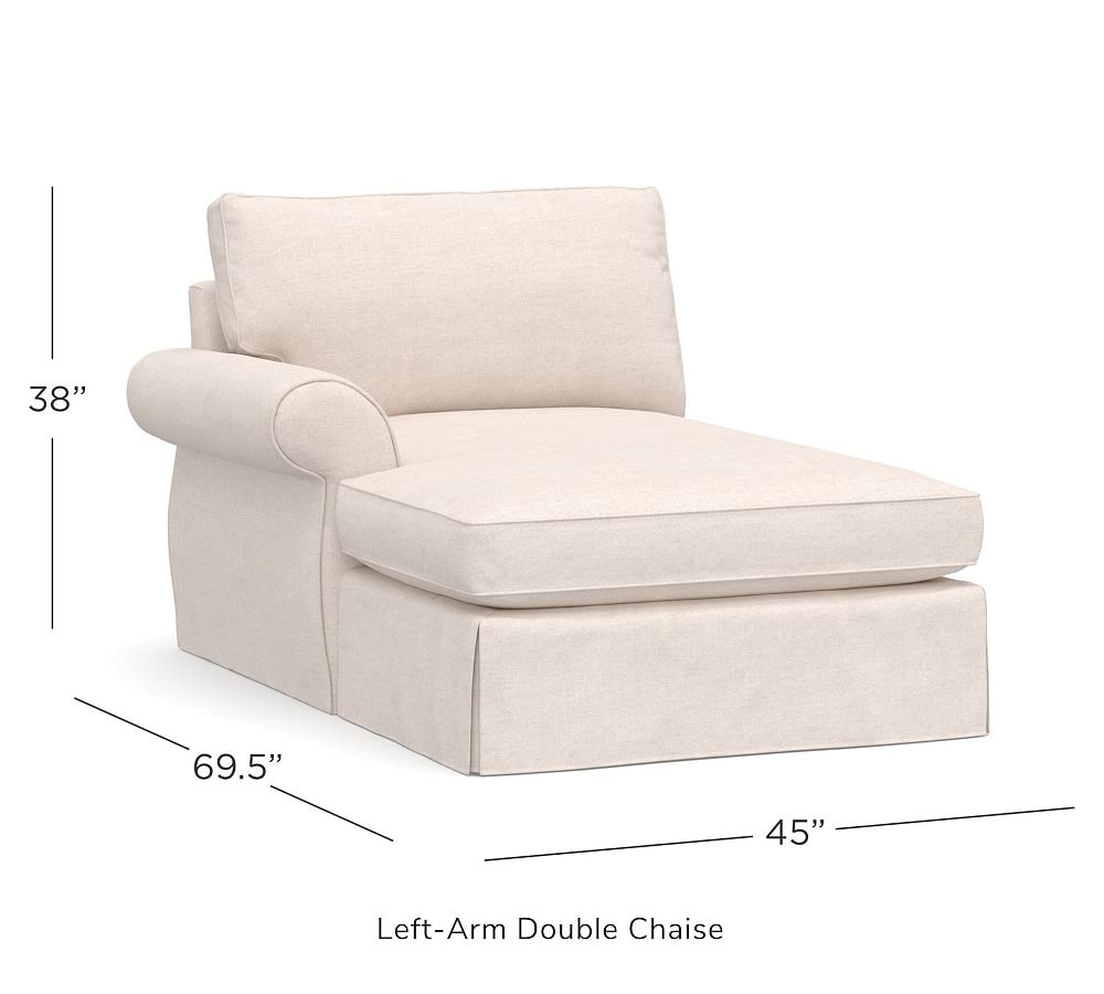 Build Your Own - Pearce Roll Arm Slipcovered Sectional Components ...