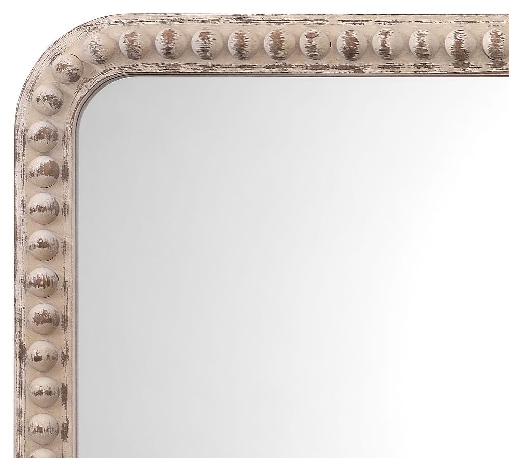 Audrey Beaded Rectangle Wall Mirror, 26" x 38"