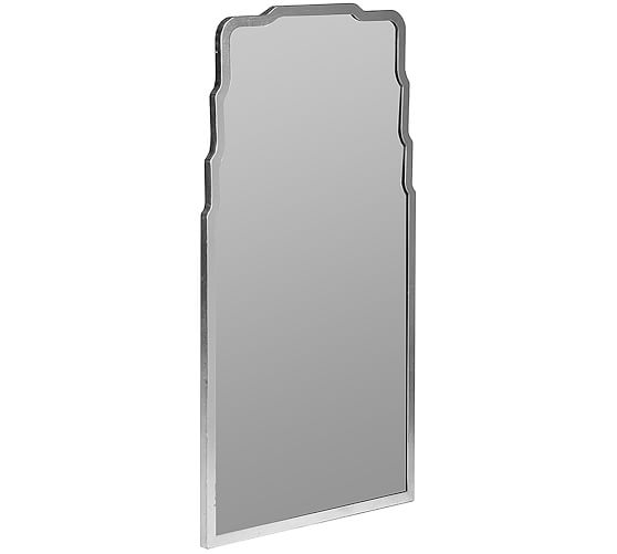 Daisy Silver Metal Wall Mirror, 20" X 36" Pottery Barn