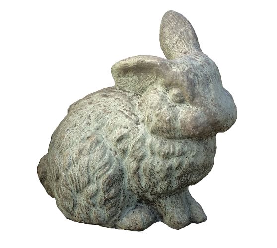 Cast Sone Concrete Rabbit Garden Object | Pottery Barn