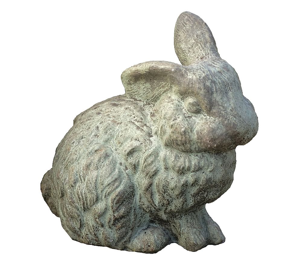 Pottery Barn Cast Sone Concrete Rabbit Garden Object | The Summit at ...