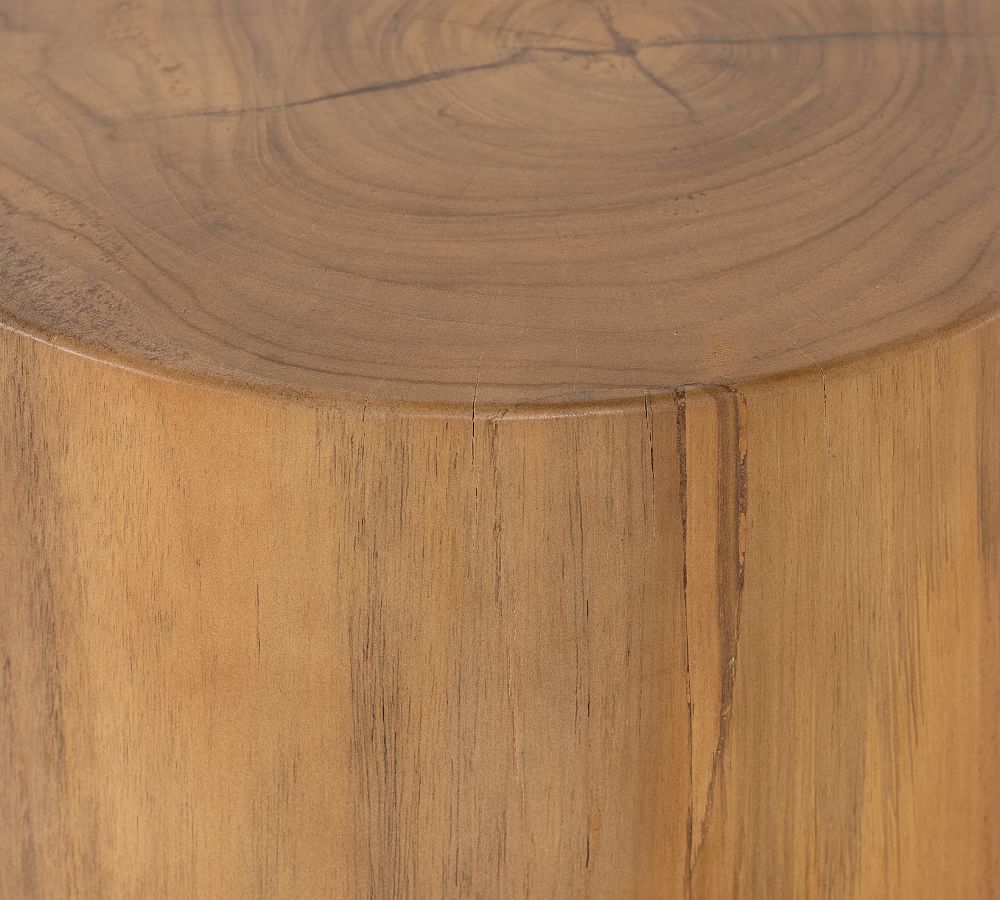 Sunset 13" Round Outdoor Outdoor End Table | Pottery Barn