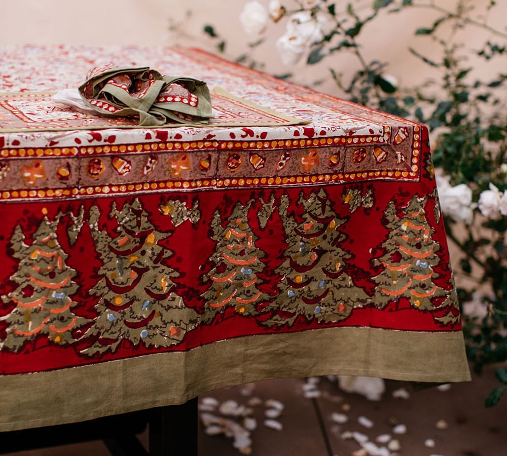 Noel Handmade Rectangular Cotton Tablecloths