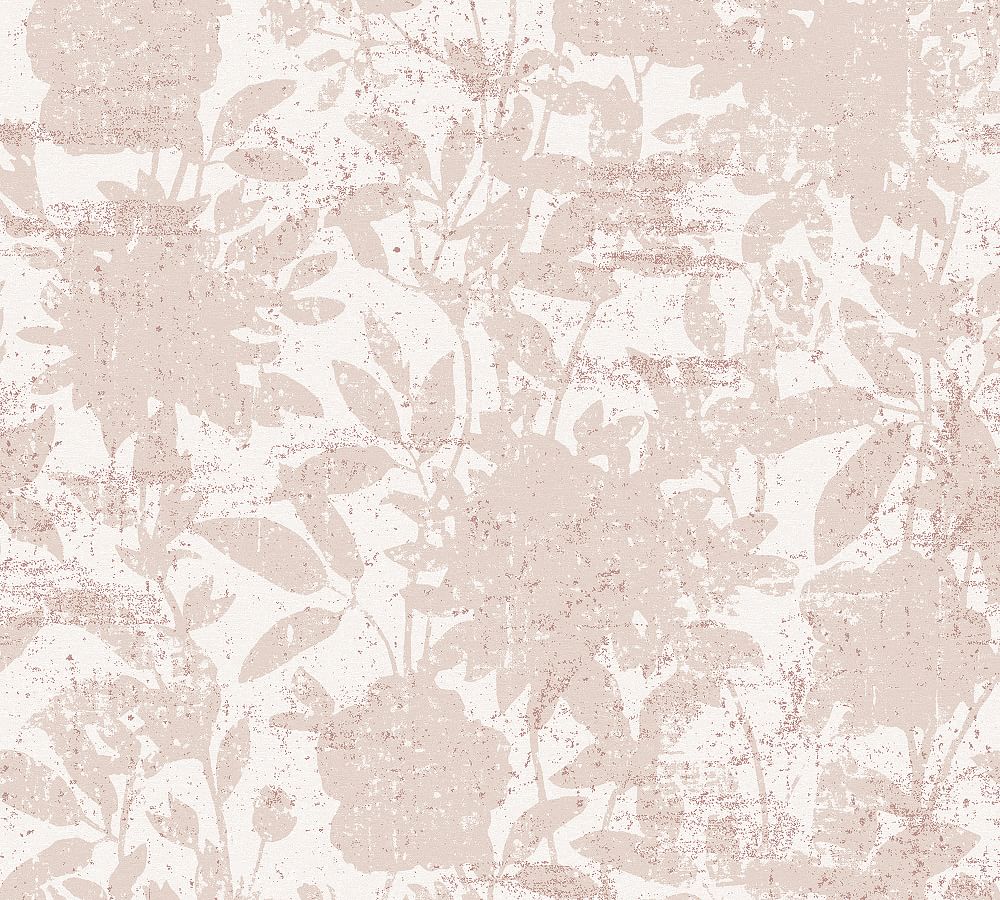 Garden Floral Dusted Pink Removable Wallpaper