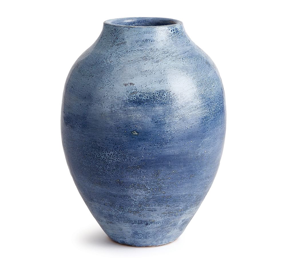 Decorative Blue Ombre Ceramic Vases