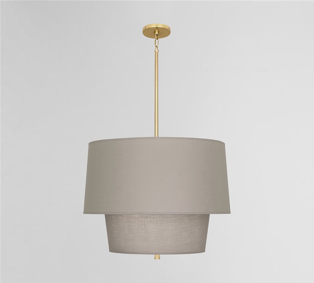 Milton Tiered Drum Shade Pendant